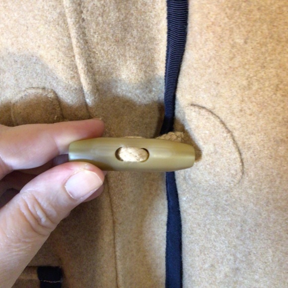 COPY - Tommy Hilfiger coat women’s size large brown wool duffle trench jacket - Picture 5 of 13